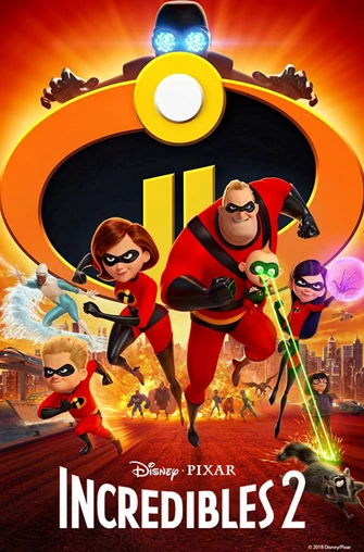 Movie poster for incredibles 2 movie