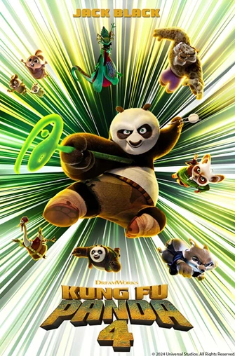 Movie poster for kung fu panda 4 movie
